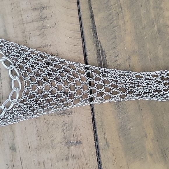 Chain mesh necklace/ Rock, glam, style - Picture 4 of 5